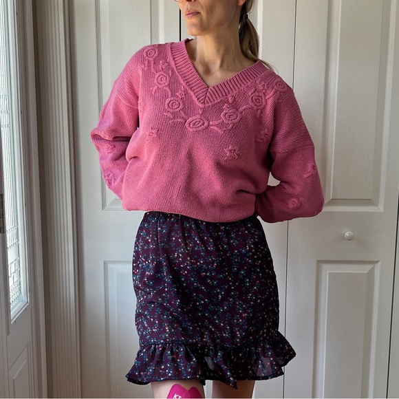 Vintage Floral Print Two Piece - Picture 1 of 7